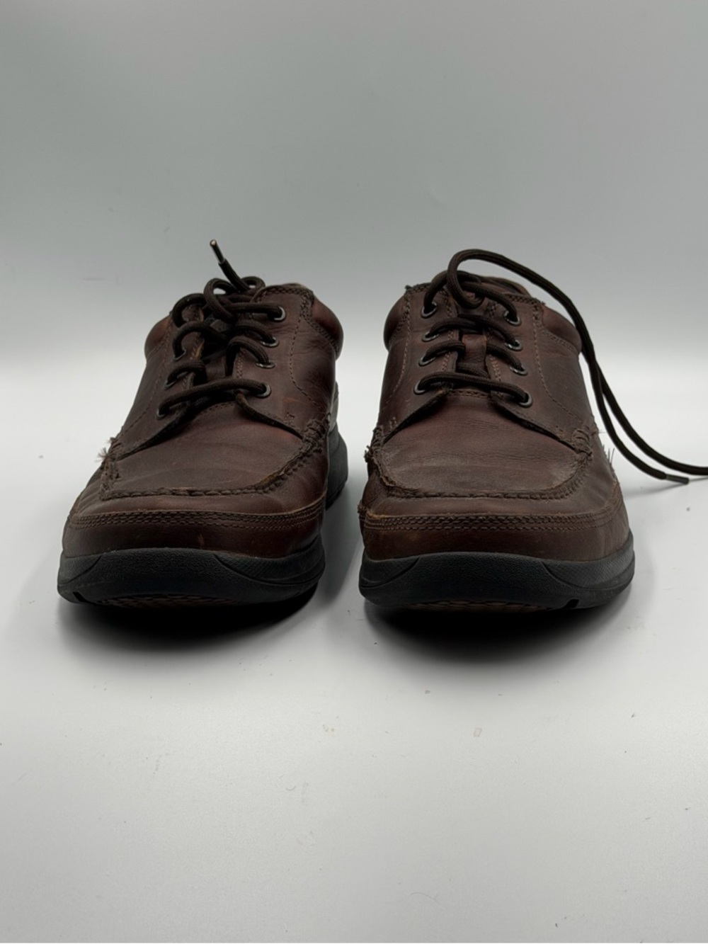 Rockport Men’s Brown Leather Moc Toe Oxford Walking Shoes Size 11.5